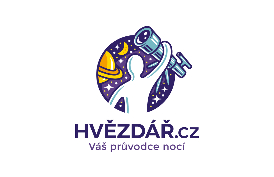 Logo pro půjčovnu a prodejnu kvalitních vesmírných dalekohledů a astrovýbavy, včetně proškolení. (https://hvezdar.cz/)